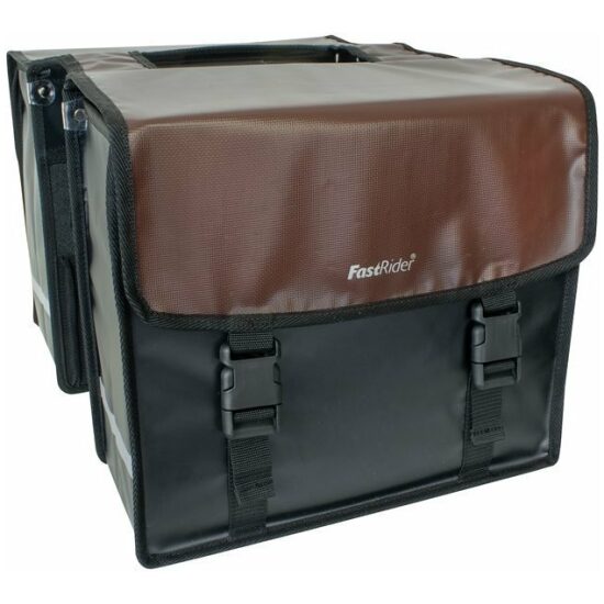 Fast Rider Tas dubbel FR Multi bruin/zwart tarpaulin 35ltr 31,5x37x15 20096307 - Afbeelding 2