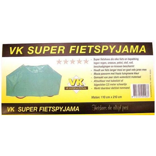 Vk SUPER FIETSPYJAMA GROEN