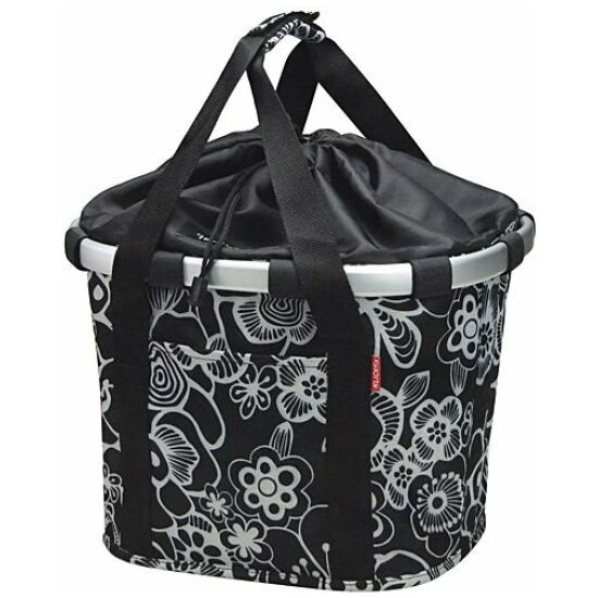 Klickfix MANDTAS BIKEBASKET FLEUR ZW Fleur Black