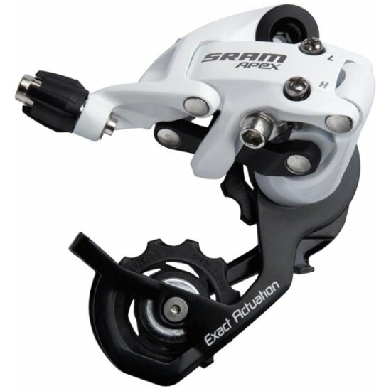 Sram DERAILLEUR A APEX 10V SHORT CAGE WHITE Wit/Zwart