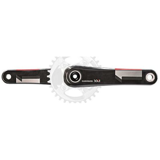 Sram Crank r+l xx1 gxp 175mm q-factor 168 geen kw Zwart