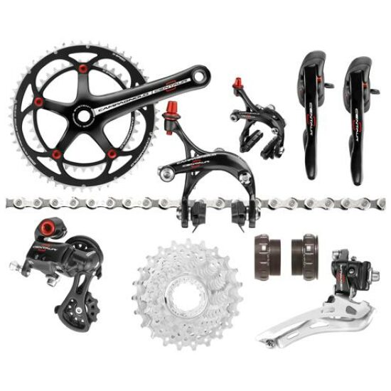 Campagnolo CENTAUR RED & BLACK ZWART / ROOD - Afbeelding 4