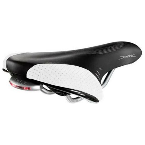 Fizik ZADEL FI LIFE RONDINE DS ANT/WI M/ACHTERLICHT ANTHRACITE/GLOSS WHITE -