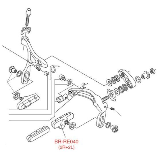 Campagnolo REMSCHOENHOUDER ZWART