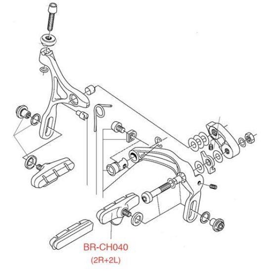 Campagnolo REMSCHOENHOUDER ZILVER