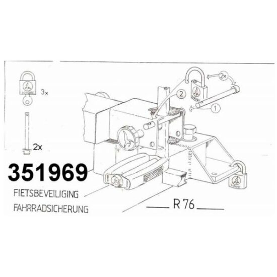 Spinder SLOTSET CRANKBEVESTIGING