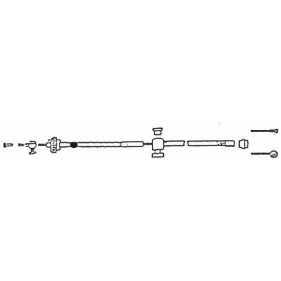 Xlc KABEL TROMMEL V 6268 UNIV TAP SCHR Zwart