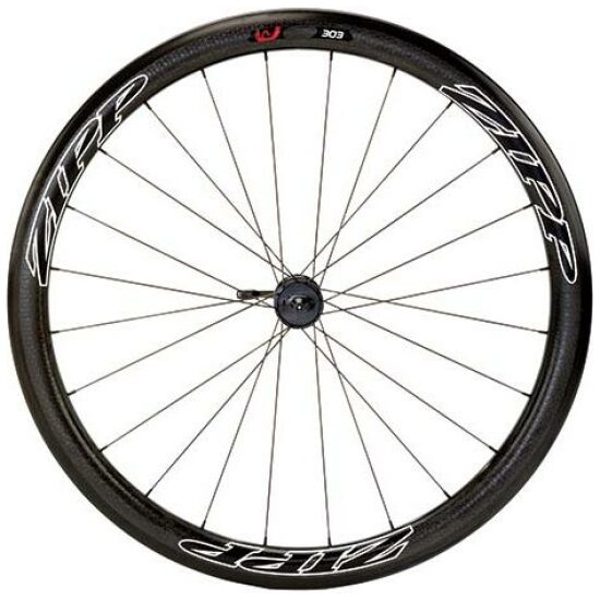 Zipp Wiel v 303 carbon clincher disc 24 spaaks be Zwart