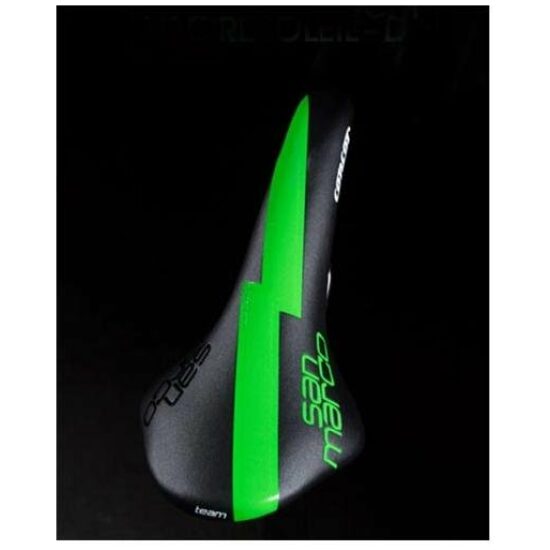 Selle San Marco ZADEL SM 2013 CONCOR RACING TEAM LAMPRE MERIDA ZWART / FLUOR GROEN