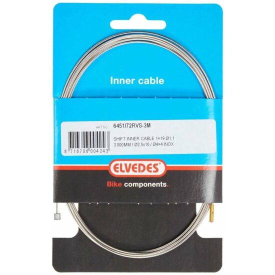 Elvedes Versn.binnenkabel Elv 6451/72rvs3m 1.1mm deraill/S.A.oud 2.5x10 / 1x19