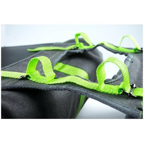 Fastrider Tas dubbel FR Melange Fluo green/grey 34.5ltr 37x31x15 0913 Grijs - Afbeelding 2