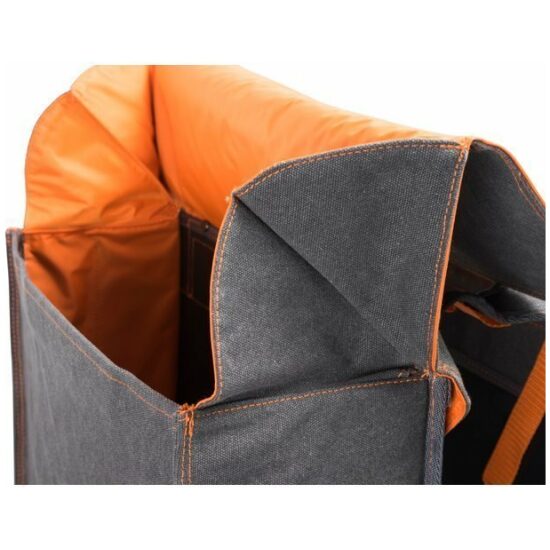 Fastrider Tas dubbel FR Melange Fluo orange/grey 34.5ltr 37x31x15 0914 - Afbeelding 3