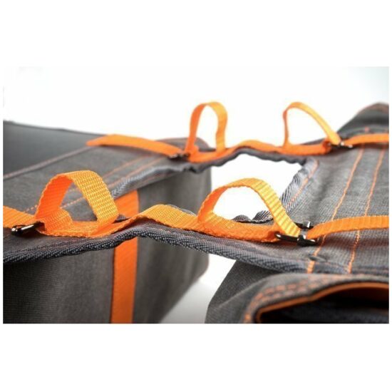 Fastrider Tas dubbel FR Melange Fluo orange/grey 34.5ltr 37x31x15 0914 - Afbeelding 2