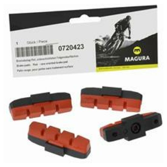 Magura Remrubberset hydro Mag HS11/HS33 uncoated alu 0720423 Rood - Afbeelding 2