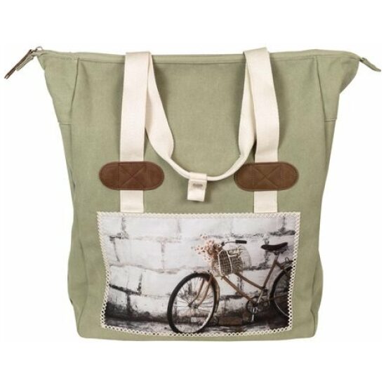 Fastrider Tas pakaf FR Shopper Cyclo canvas 20ltr 37x39x14 1713 Groen