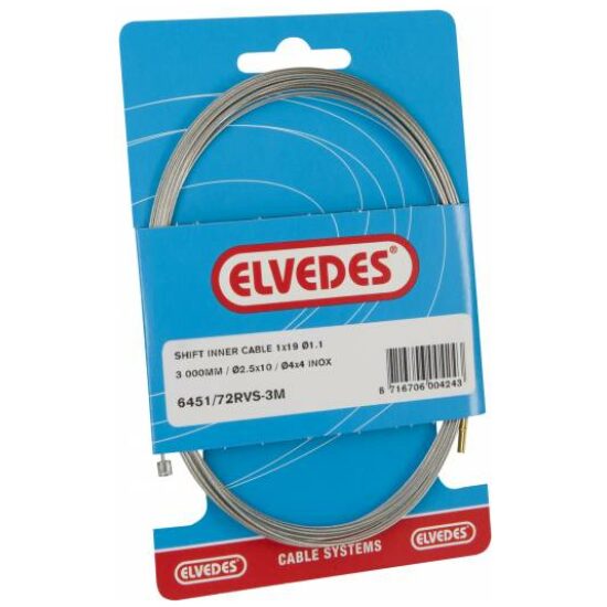 Elvedes Versn.binnenkabel Elv XXL 6451/72rvs3m deraill/S.A.oud tandem - Afbeelding 2