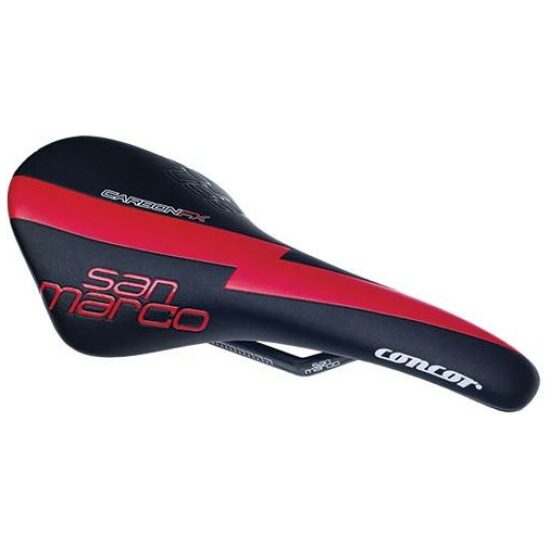 Selle San Marco ZADEL SM CONCOR CARBON FX TEAM ZWART/ROOD