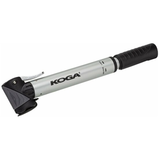 Koga Handpomp mini CLD 026N zilver/zwart m/logo