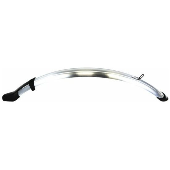 Gazelle / Sks V.Spatbord 28"/50mm Gaz/SKS B50G zilver-effen, zwarte spatlap+neus 31111350061