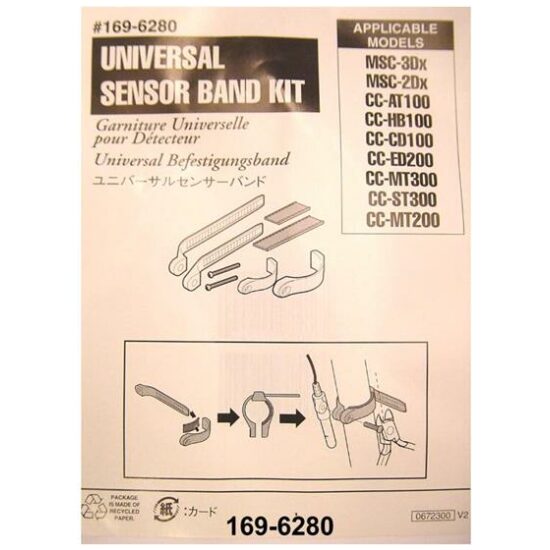 Cateye Comp.deel Cat 169-6280 sensor-vorkklemstrip univ. AT/HB/ED/MT ZWART - Afbeelding 3