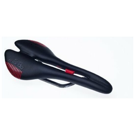 Selle San Marco ZADEL SM ASPIDE CARBON FX PROTEK OPEN ZW ZWART/ROOD