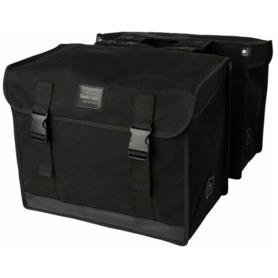 Fastrider Tas dubbel FR 37 canvas 65.5ltr 34x42x23cm (2x) 20111300-000 Zwart