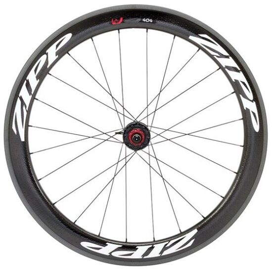 Zipp Wiel a 404 tubular 24 spk sram body classic w Zwart