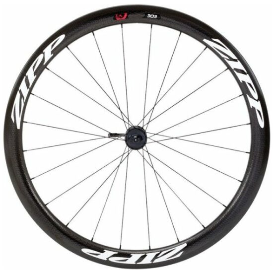 Zipp Wiel v 303 carbon clincher 18 spk classic whi Zwart