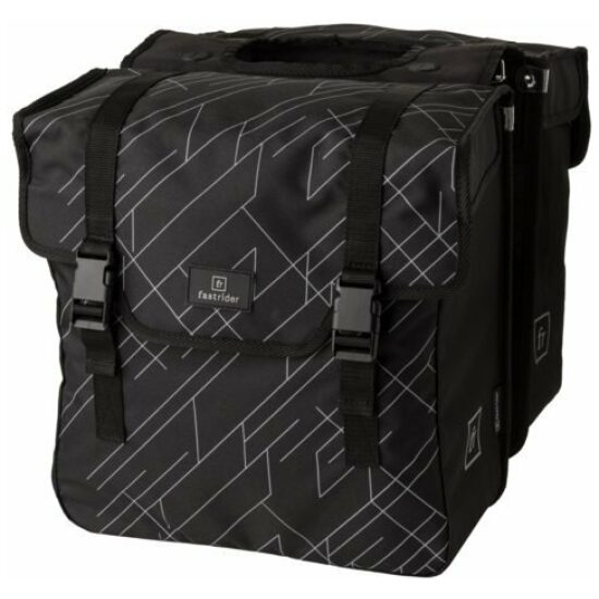 Fastrider Tas Dubbel FR Dex/print 36ltr 34x35x15 20110101-000 Zwart