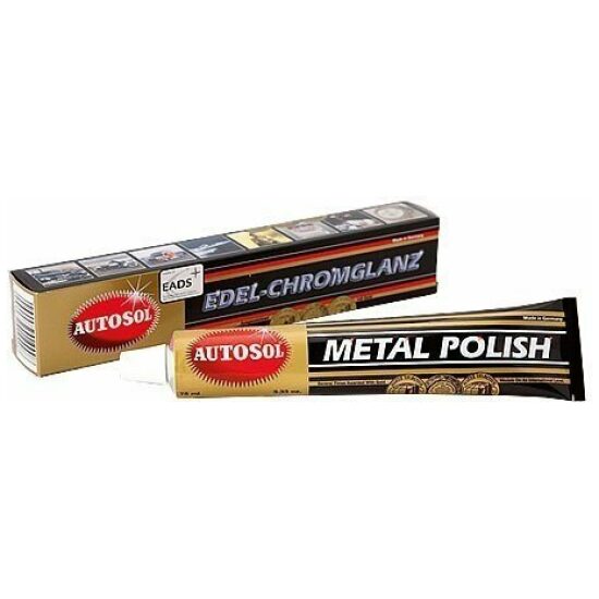 Autosol Metalpolish Chromglanz tube 75ml tbv chroom/koper/nikkel/rvs/enz