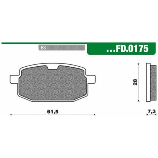 Newfren Peugeot Rembl scoot Newf FD0175 Peug Vclic/Baotian p/stel(2)