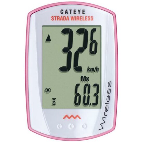 Cateye COMPUTER CAT STRADA RD300W DL ROSE/WIT Roze/Wit