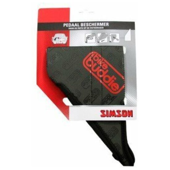 Simson Beschermhoes Pedaal tbv fiets op fietsdrager Bike Buddy 021021 Zwart - Afbeelding 2