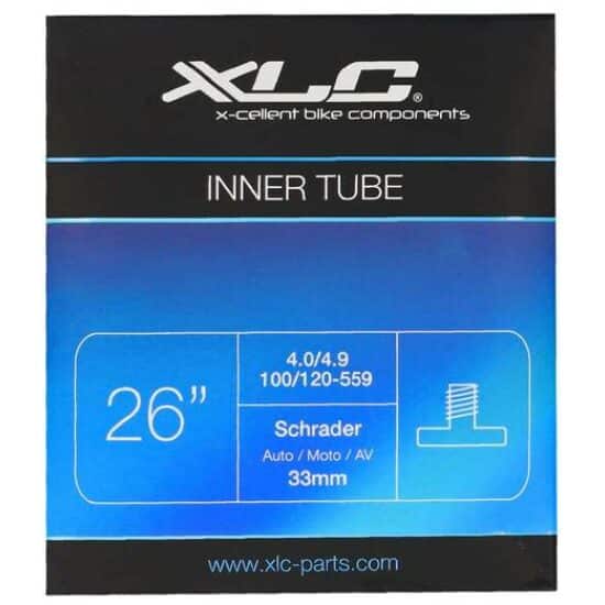 Xlc Binnenband 26x4.00/4.90 100/120-559 Autoventiel 33mm Fatbike Zwart