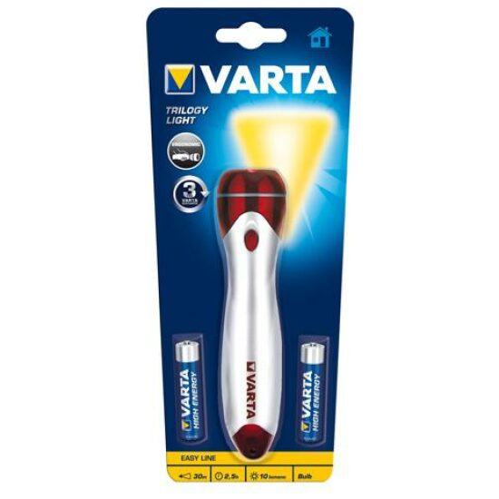 Varta TRILOGY LIGHT ZILVER / ROOD