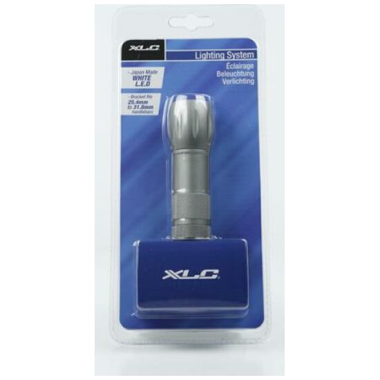 Xlc Koplamp batt 9-Led stuur 4109 Laomedeia 9X CL-F52 Zilver