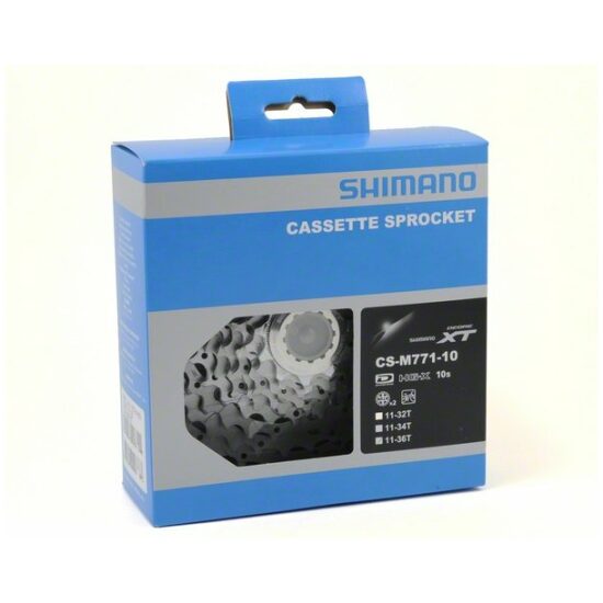 Shimano 10v Cassette 10V 11/36T Shim M770/771 XT 11,13,15,17,19,21,24,28,32,36T Zilver