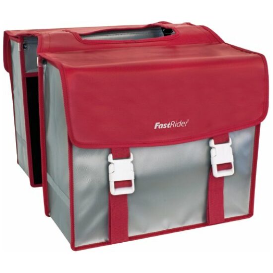 Fast Rider Tas dubbel FR 96308 Multi tarpaulin rood/zilver 35ltr 31.5x37x15 20096308 - Afbeelding 3