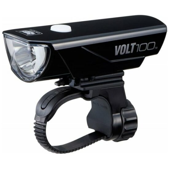 Cateye Koplamp batt led Cat HL-EL150RC Volt100 stuurbev. Zwart