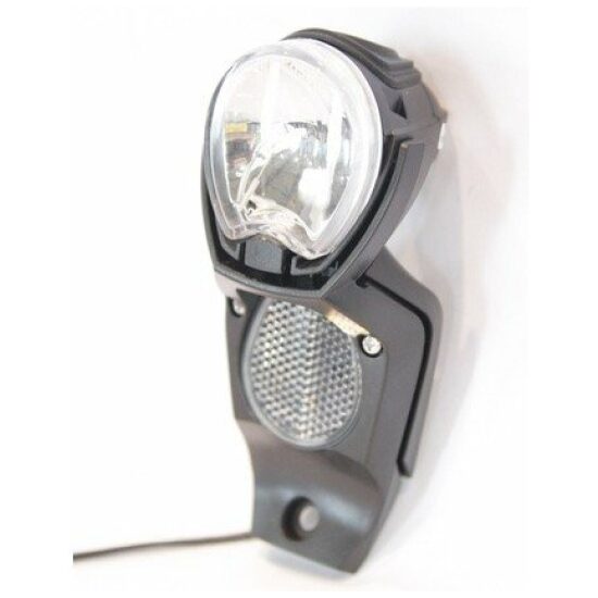 Spanninga Koplamp Gazelle light vision V/2 innergy met lichtleiding ZWART