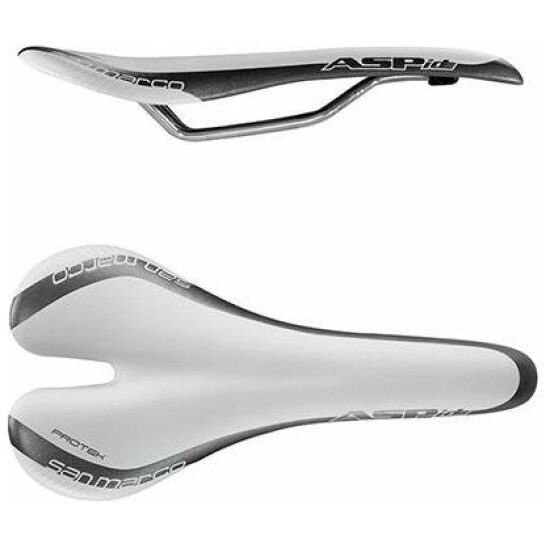 Selle San Marco ZADEL SM ASPIDE RACING PROTEK WI/ZW WIT/ZWART