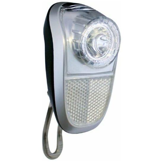 Union Koplamp batt 1led UN-4960 Mobile zilver/zwart vorkkroon