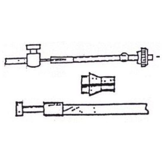 Xlc KABEL TROMMEL A 6240/23 DOMINO PEER GAZ ZWART