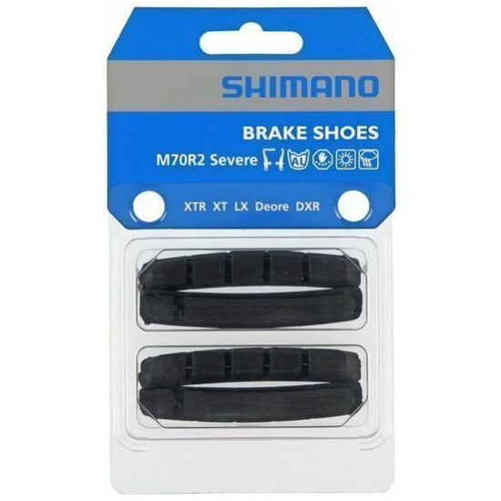 Shimano Remrubberset V-brake Shim M70R2 XTR natweer los +1mm 2 paar BR-M970/770 Y8AA98212 - Afbeelding 2