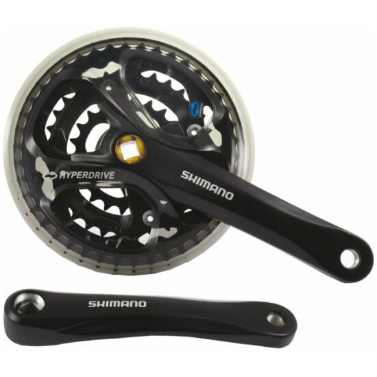 Shimano CRANK SET ACERA M361 7/8-SP. VIERK 170/42X32X22+CG KK Zwart