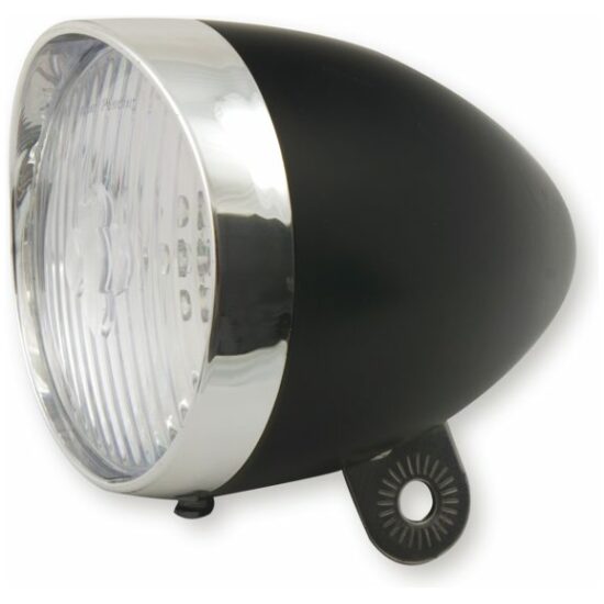 Spanninga Koplamp batt Retro led Zwart