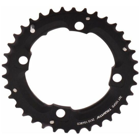 Sram 10v Kettingblad 36/104 Truv/x2 ATB alu long pin zwart Blast Black