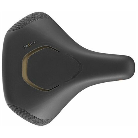 Selle Royal Zadel Uni gel SR 52A7UE Lookin 3D skingel relaxed 90' Zwart - Afbeelding 3