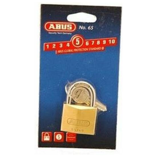 Abus Hangslot 65/40mm messing Koper