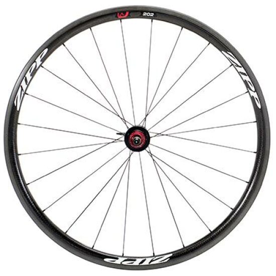 Zipp Wiel a 202 carbon clincher wit 10 / 11 sp 24 Zwart